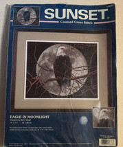 Sunset Cross Stitch Kit Eagle In Moonlight By Barry Chall 13688 14"X11" New - $19.80