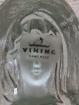 Viking Art Glass Madonna Glass Statue Handmade Virgin Mary Bust 6 3/4" Tall (F1) image 3