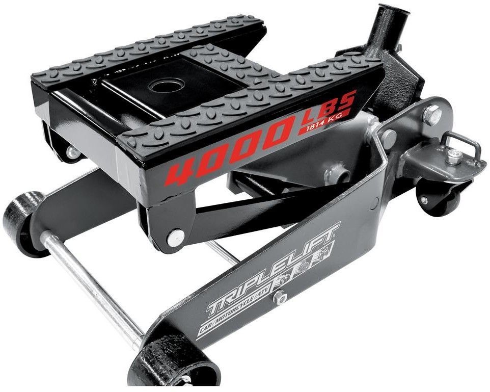 Powerbuilt Floor Jack 4000 lb. Weight Capacity Triple Lift Locking