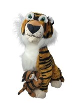 NANCO Lion Tiger Mom and Cub Plush Stuffed Animal Toy 15"  1996 - $19.78