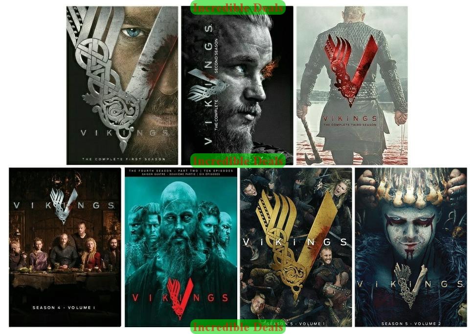 Vikings Complete Series Seasons 1 2 3 4 & 5 DVD Collection Set New ...