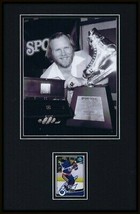 Butch Goring Signed Framed 11x17 Photo Display Islanders