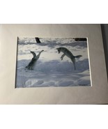 Reid McRae Watts  wildlife arctic fox snow Jumping Jack Flash  - $69.99