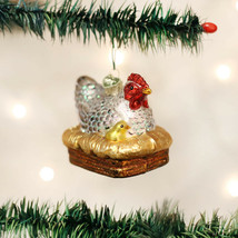 Old World Christmas French Hen 12 Days Of Christmas Glass Xmas Ornament 16144 - $22.88