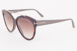 Tom Ford LIVIA-02 Havana Blonde / Brown Gradient Sunglasses TF518 53F LIVIA - $185.22