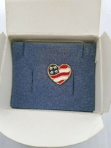 Vintage Avon Heart Shaped American Flag Pin. - $7.55
