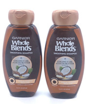 NEW Lot of 2 ~ Garnier Whole Blends Coconut Oil/Cocoa Butter Shampoo Frizzy Hair - $11.49
