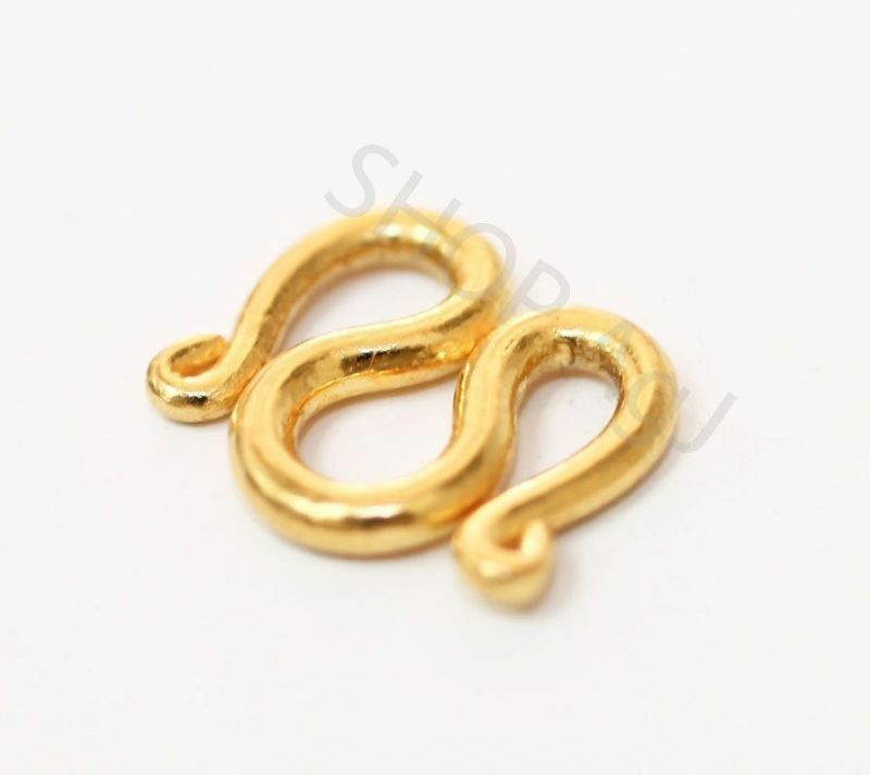 22K 22KT SOLID PURE REAL GOLD CLASP FOR 23K 24K baht NECKLACE. for 2