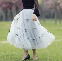 Women Bright Green Layered Tulle Skirt Outfit High Waist Wedding Skirt Plus Size image 10