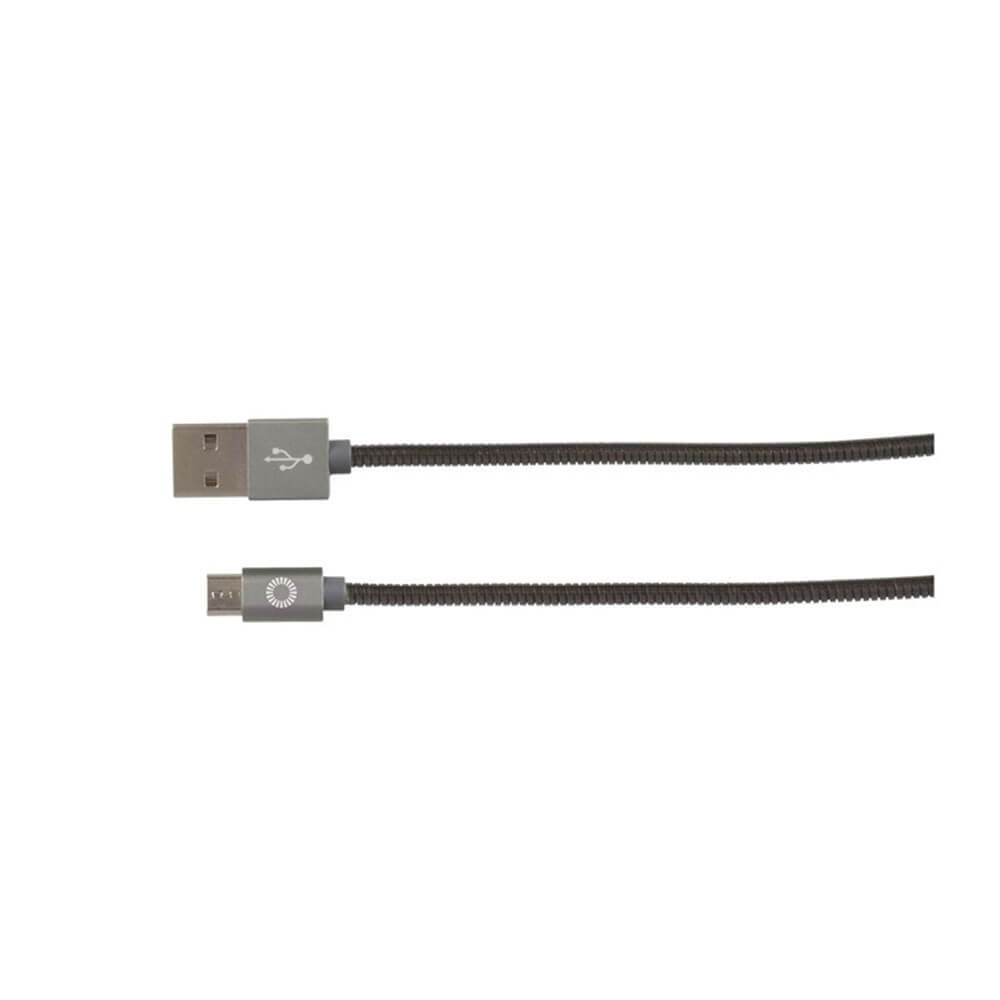 Jaycar USB TypeA Plug to Micro TypeB Armoured Cable 1m Cables