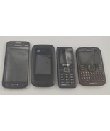 Flip Cell Phones Samsung Kyocera ZTE Lot of 4 As Is Untested - $33.91