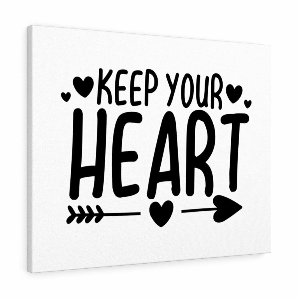 Scripture Canvas Keep Your Heart Christian Wall Art Print Ready to Hang