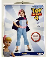 Disney Pixar Bo Peep Toy Story 4 Classic Girls&#39; Costume, Blue, 6-Pieces - $26.08