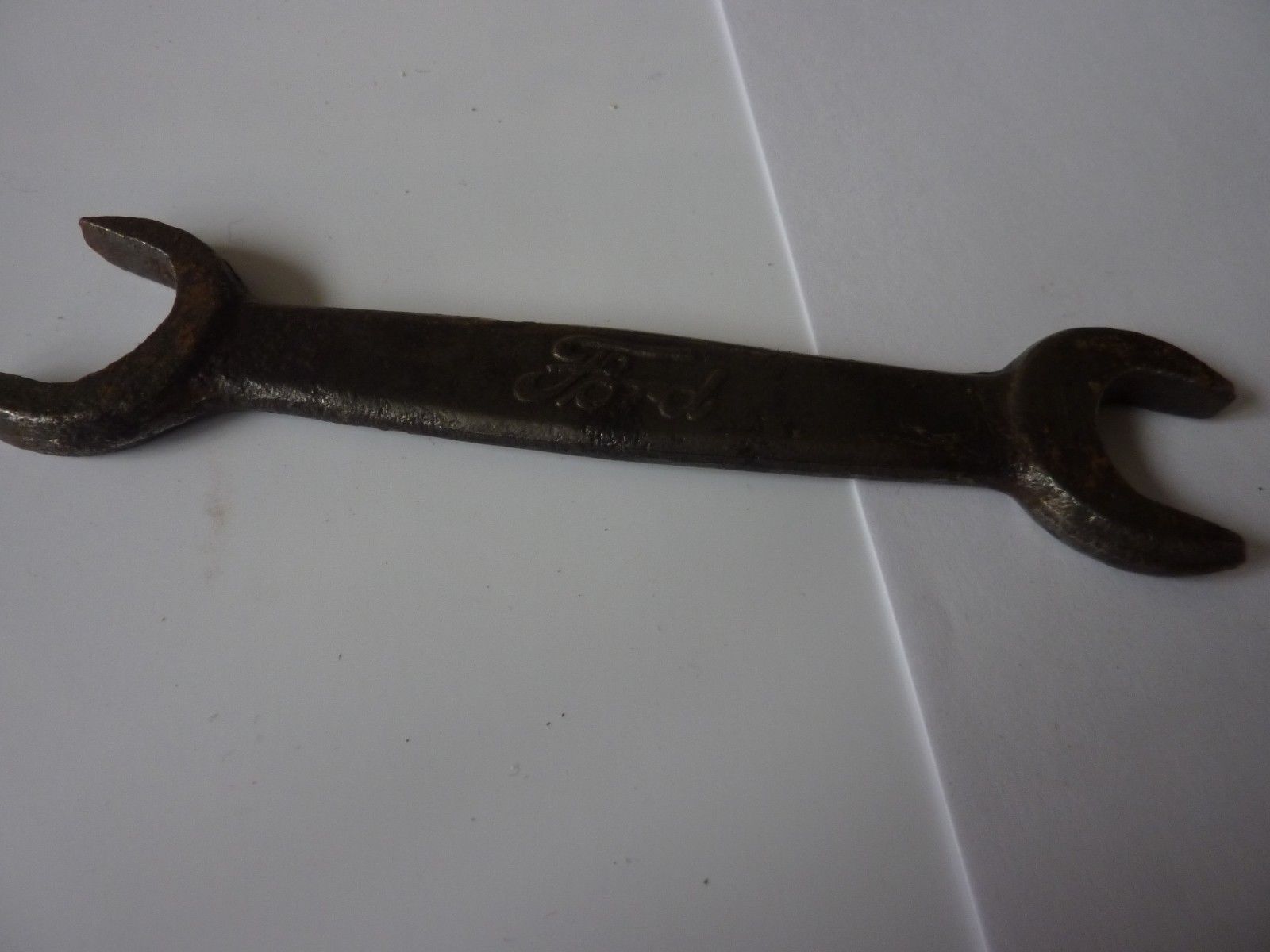 Antique Ford Model T 1900’s (M) 1 And 2 open end Ford wrench Marked FORD Rare - Mechanics