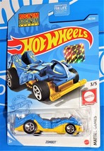 Hot Wheels 2021 Factory Set Mattel Games #46 ZOMBOT Blue Rock&#39;EM Sock&#39;EM... - $2.54