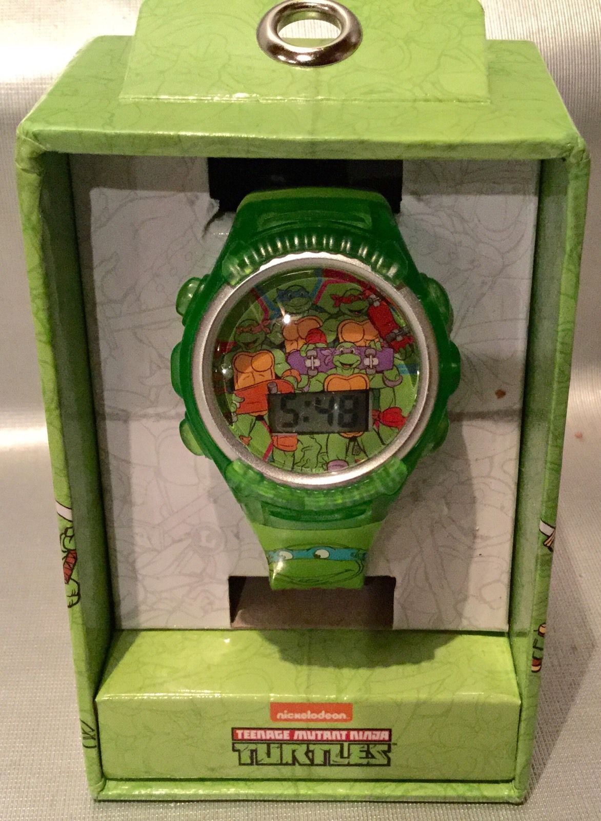 Teenage Mutant Ninja Turtles Flashing Lights Kid's LCD Watch - cowabunga Time! - $19.94