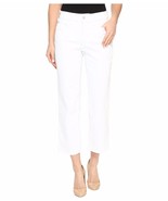 New NYDJ  2P Not Your Daughter's Jeans twill white cropped pants lift tuck capri - $67.89