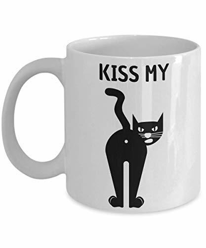 Cat Butt Mug Rude Funny Gift Idea for Novelty Gag Coffee Tea Cup 15 oz