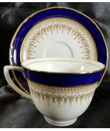 Royal Worcester REGENCY Blue Cup and Saucer (multiple available) - $39.74