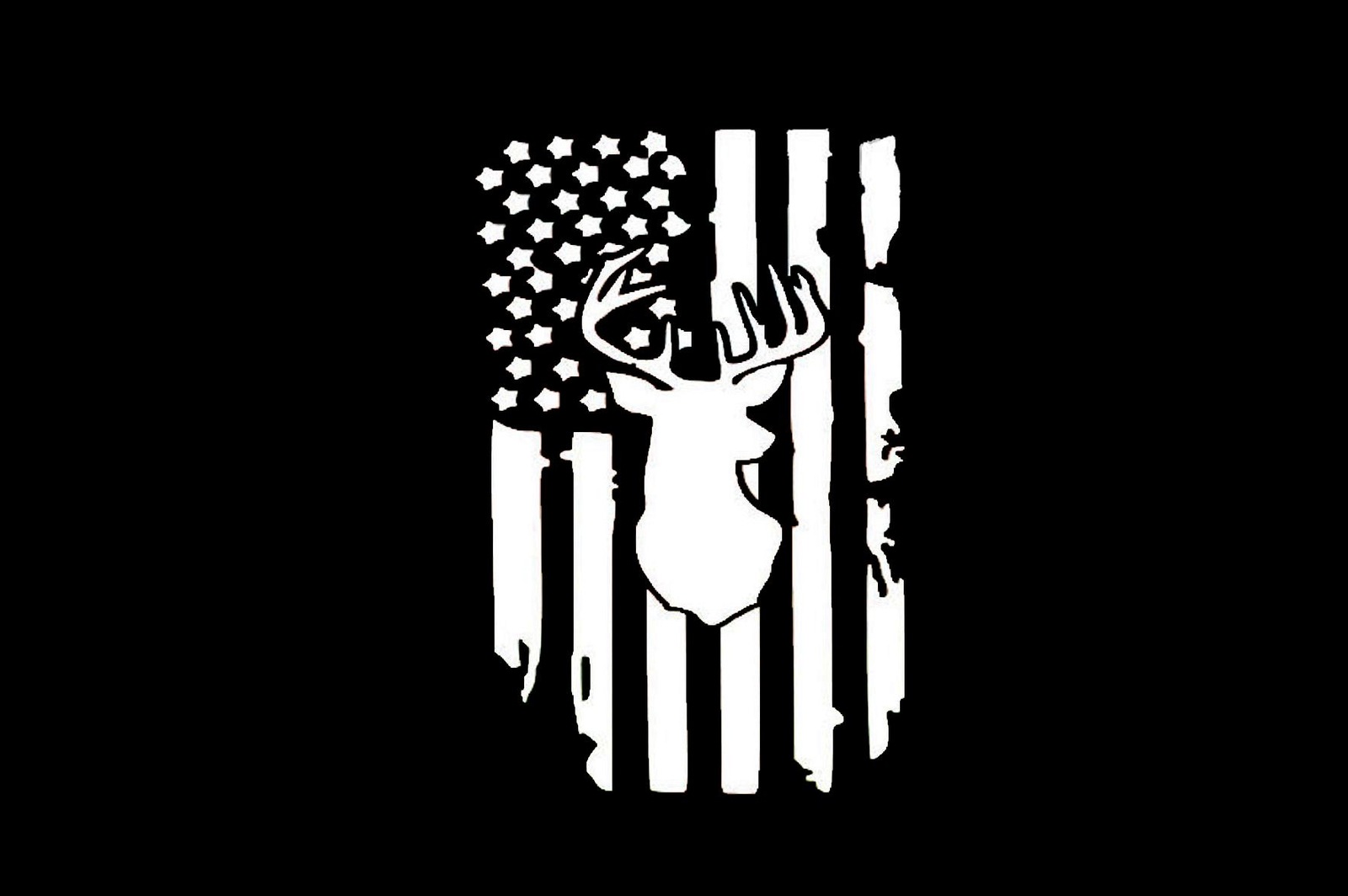 Hunter Vinyl Decal Sticker Decal Deer Decal Usa Flag Truck Sticker Deer Graphics Decals 9093