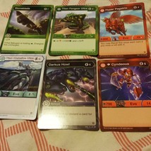 6 Bakugan cards 1 rare 5 commons maximus titan action resurgence - $1.50