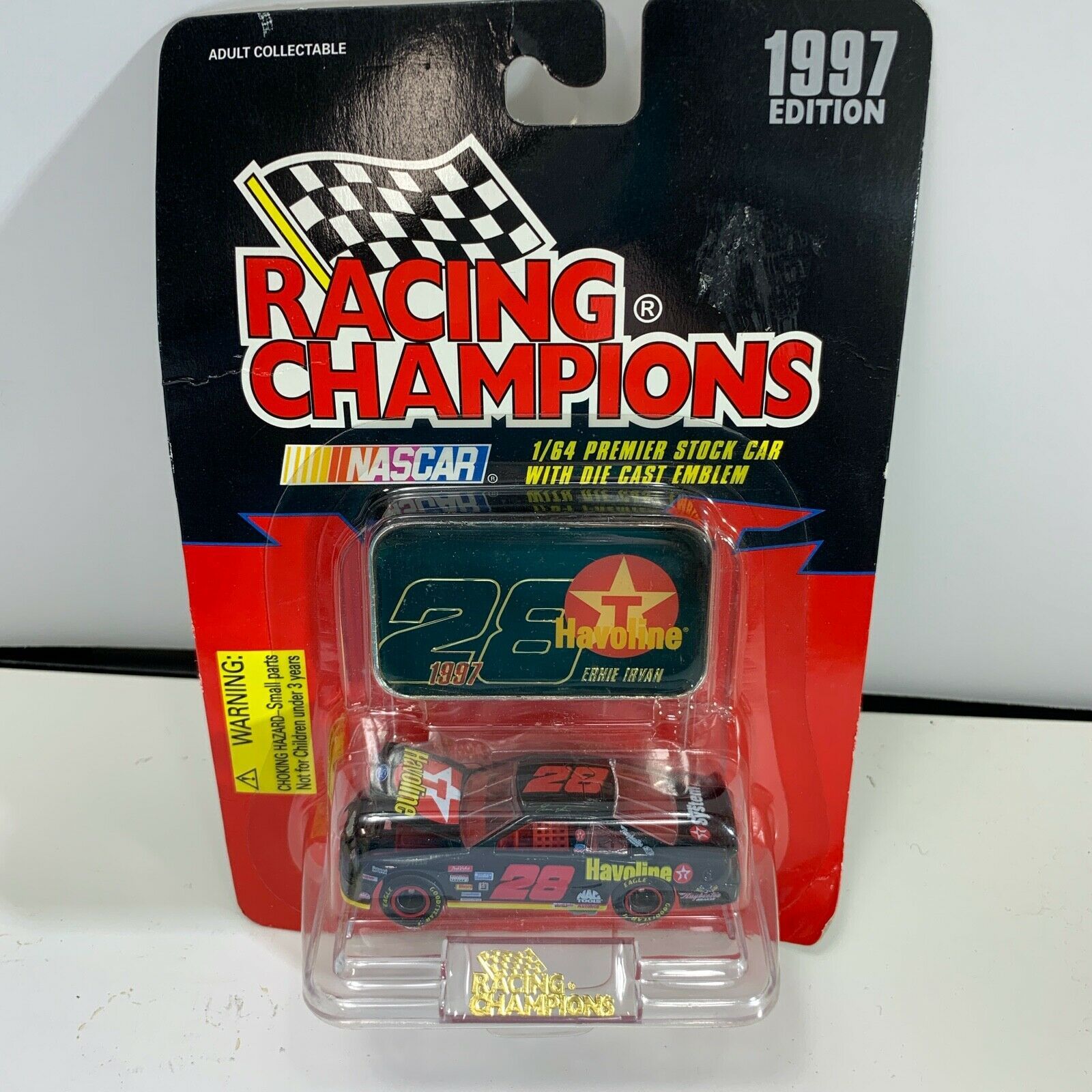 1/64 Racing Champions nascar 1996 & 1997 race cars with diecast emblems 