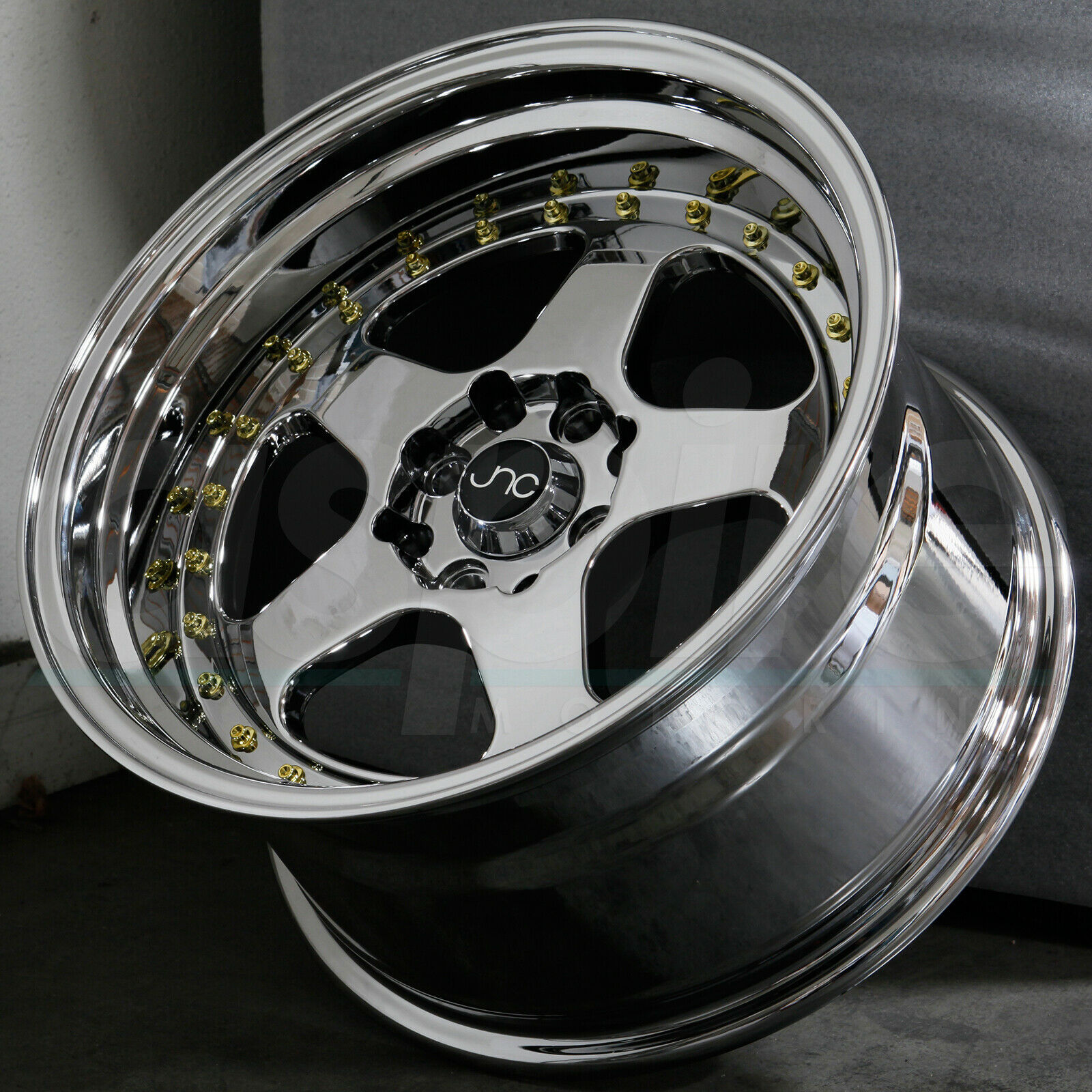 15x9 JNC 010 4x100/4x114.3 20 Platinum GR Wheel Rims set(4) Wheels