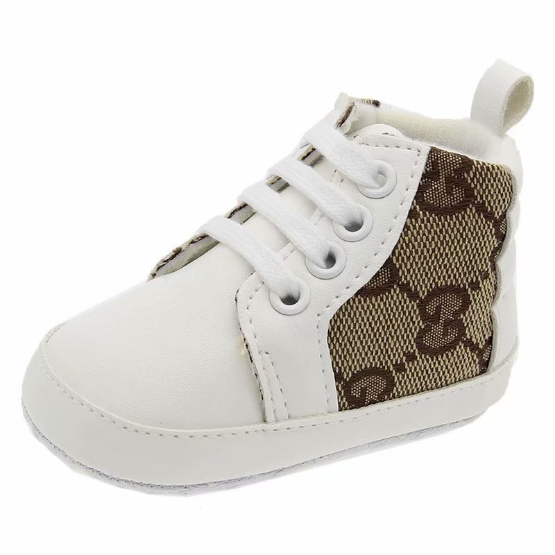 White Color Baby Boys Girls First Walking Shoes Soft Bottom Baby Shoes