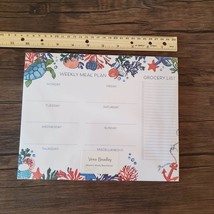 Vera Bradley magnetic meal planner, Anchors Aweigh, discontinued, Beach Coastal image 3