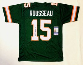 GREGORY ROUSSEAU AUTOGRAPHED COLLEGE STYLE JERSEY w/ JSA COA #SD14803 image 1