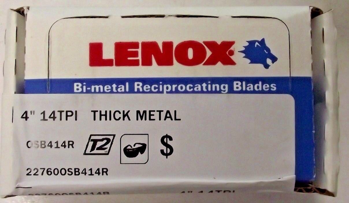 Lenox 20183B12110R 12" x 10 TPI LAZER Bi-Metal Reciprocating Blades 25 Pack USA 
