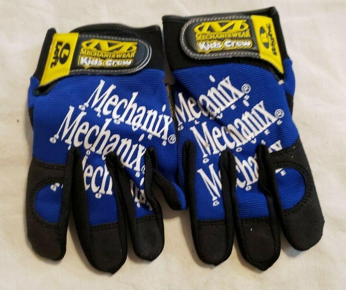 Mechanix Wear Kids Crew Gloves Blue Just Like Dad's Box of 10 Gloves
