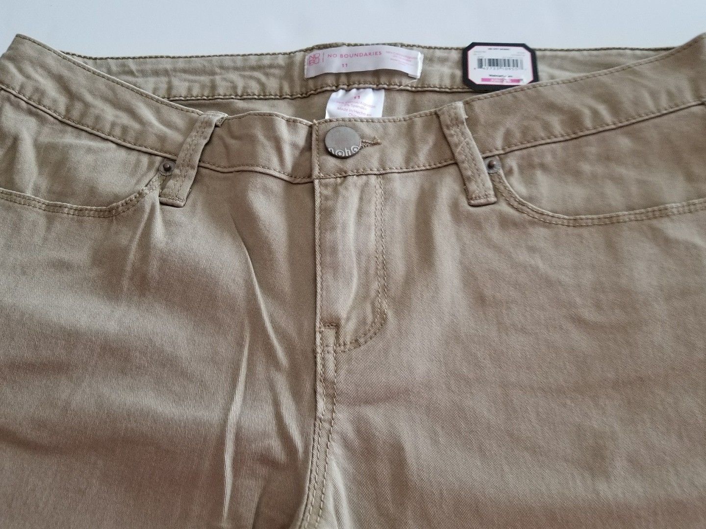 No Boundaries Brand ~ Junior's Size 11 ~ Khaki ~ Cotton Blend Pants - Pants