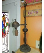 Student Desk Lamp 25.5&quot; Brass / Bronze Victorian Antique gas conv electr... - $125.99