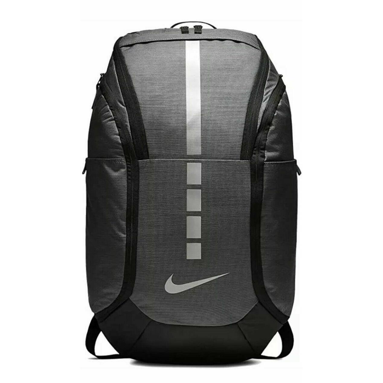 Nike Hoops Elite Unisex Pro Backpack- Gray/Black/Silver- NWT