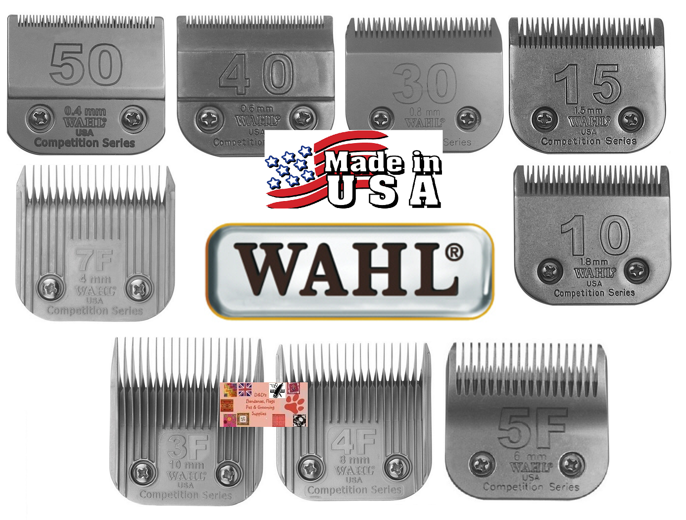WAHL COMPETITION SERIES Pet Grooming BLADE*Fit KM2 KM5 KM10,Andis AGC,A5 Clipper