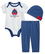 First Impressions Outfit For Girls 3 6 or 9 Months Daddy&#39;s Sweetie Ice C... - $10.00