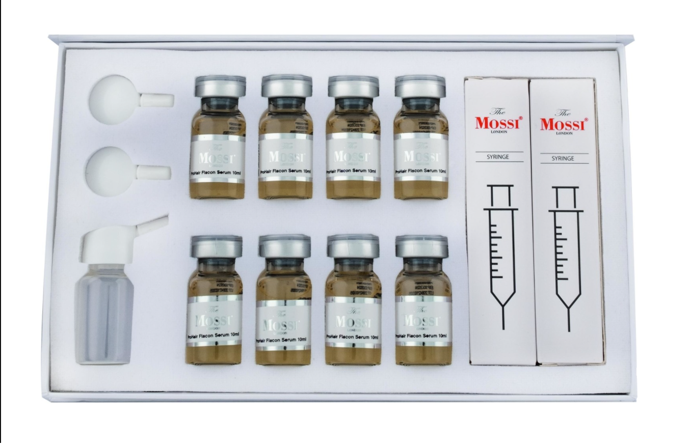 The Mossi Anti-Hair Loss 8-Piece Prohair Vial Serum Set with Syringe