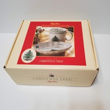 Spode Christmas Tree Happy Holidays Mug and Tray Set, NIB, Holiday Trinket Dish image 2