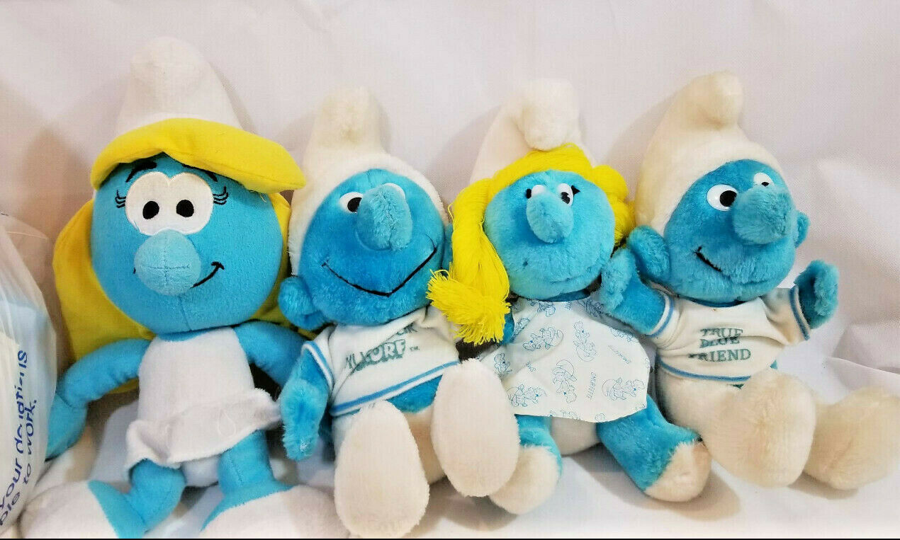 vintage smurf plush