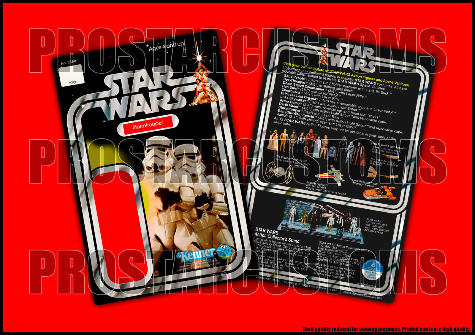 Custom Star Wars 12-back Stormtrooper Inspired Reproduction Cardback