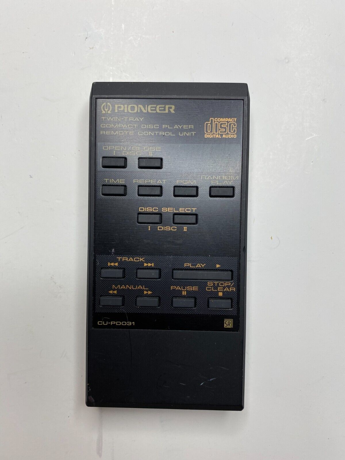 Primary image for Pioneer CU-PD031 Twin Tray 2 CD Player Remote Control, Black - OEM Original