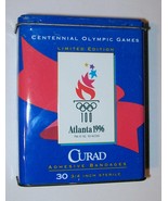 Metal tin box Atlanta 1996 Olympic games souvenir Curad adhesive bandages - $18.00