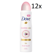 12x Dove Invisible Care Floral Touch Deodorant Spray 48h Anti-Transpirant 150ml - $51.49