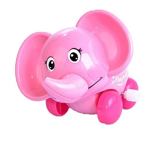 PANDA SUPERSTORE Set of 2 Cute Animals Wind-up Toy for Baby/Toddler/Kids, Elepha
