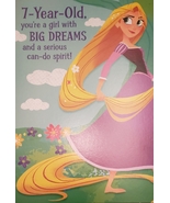 Disney Tangled Kids Birthday Card (Greeting Card for a 7 Year-Old) circa... - $5.00