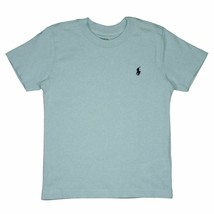 Polo Ralph Lauren Kid&#39;s Mint Blue - Navy Pony Round Neck S/S T-Shirt (S10) - $11.63