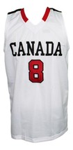 Andrew Wiggins #8 Team Canada Basketball Jersey New Sewn White Any Size image 1