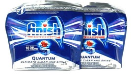 2 Finish 10.5 Oz Finish Powerball Quantum 18 Tabs Automatic Dishwasher Detergent