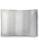Ralph Lauren Oakview Stripe Pewter/Graphite Gray Pillow Sham King - $52.00